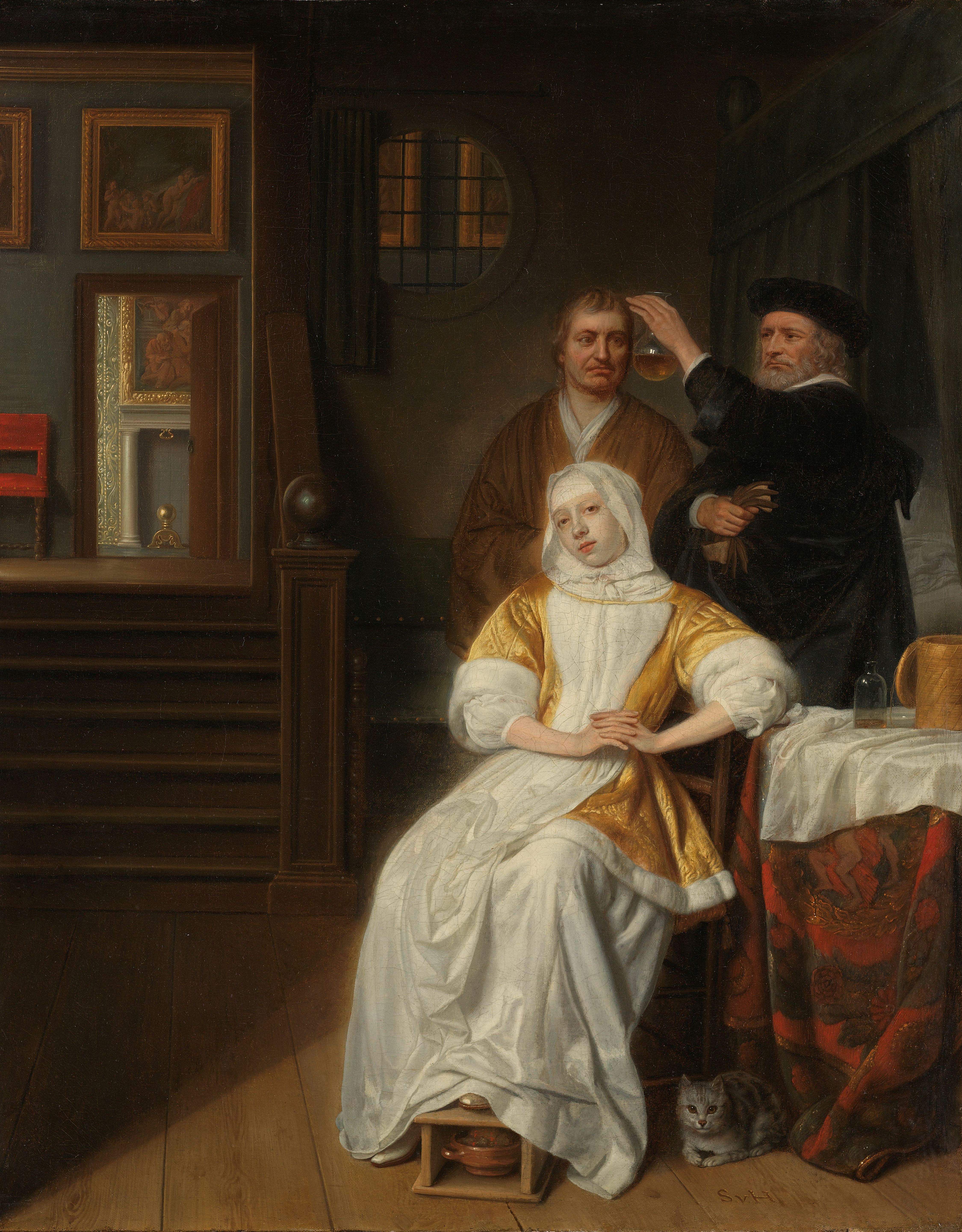 Samuel van Hoogstraten, 1660 - 1678 The Anemic Lady Rikjsmuseum