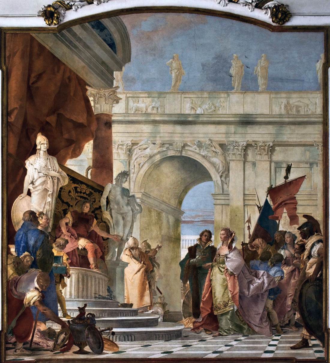 Tiepolo. 1743. The Magnanimity of Scipio Fresco. Villa Cordellina. Montecchio Maggiore