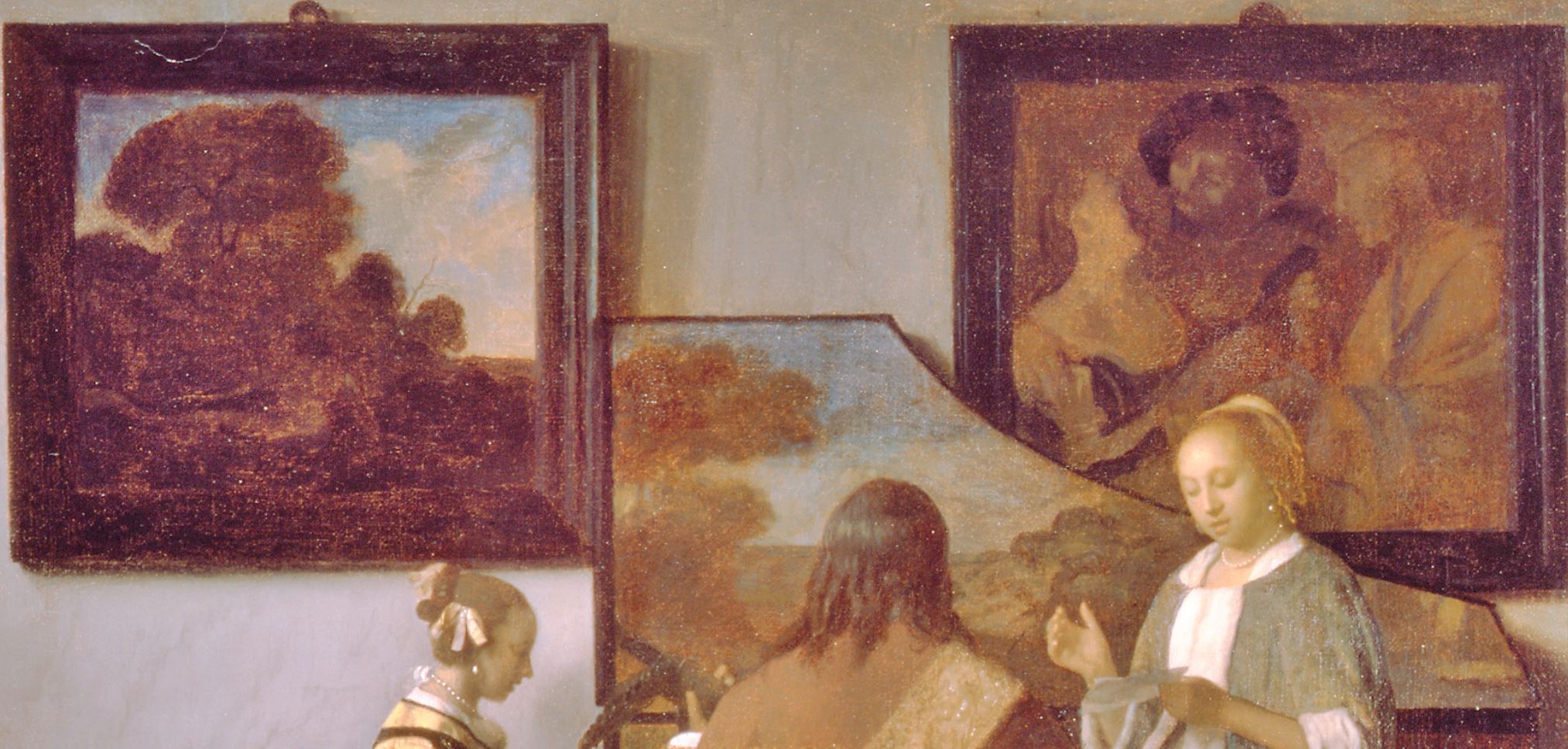 Vermeer 1663–66 The_Concert Vole en 1990 au Musee Isabella Stewart Gardner, Boston detail