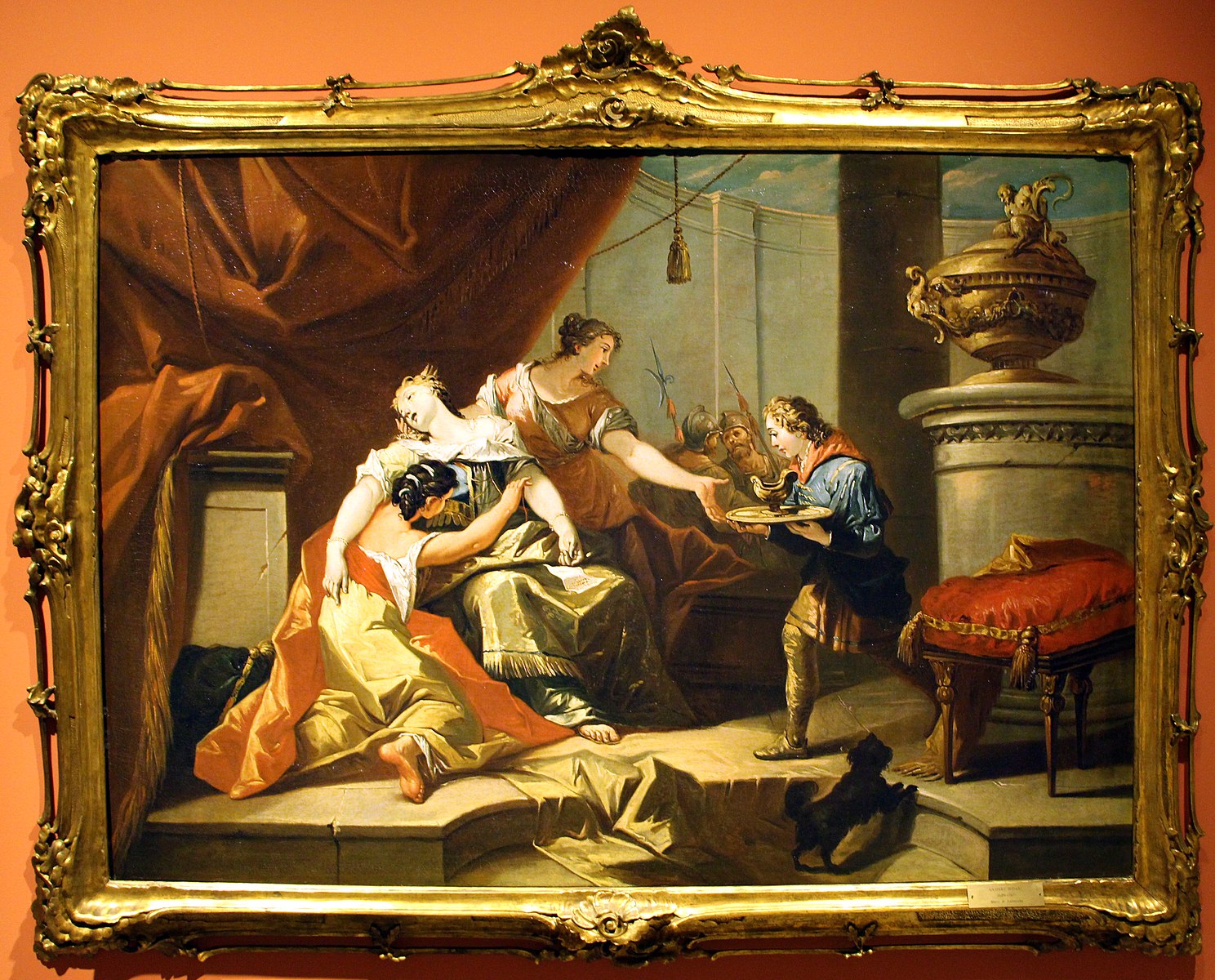 diziani Gaspare 1745 ca sofonisba reçoit le poison envoyé par massinissa Museo civico (Prato),