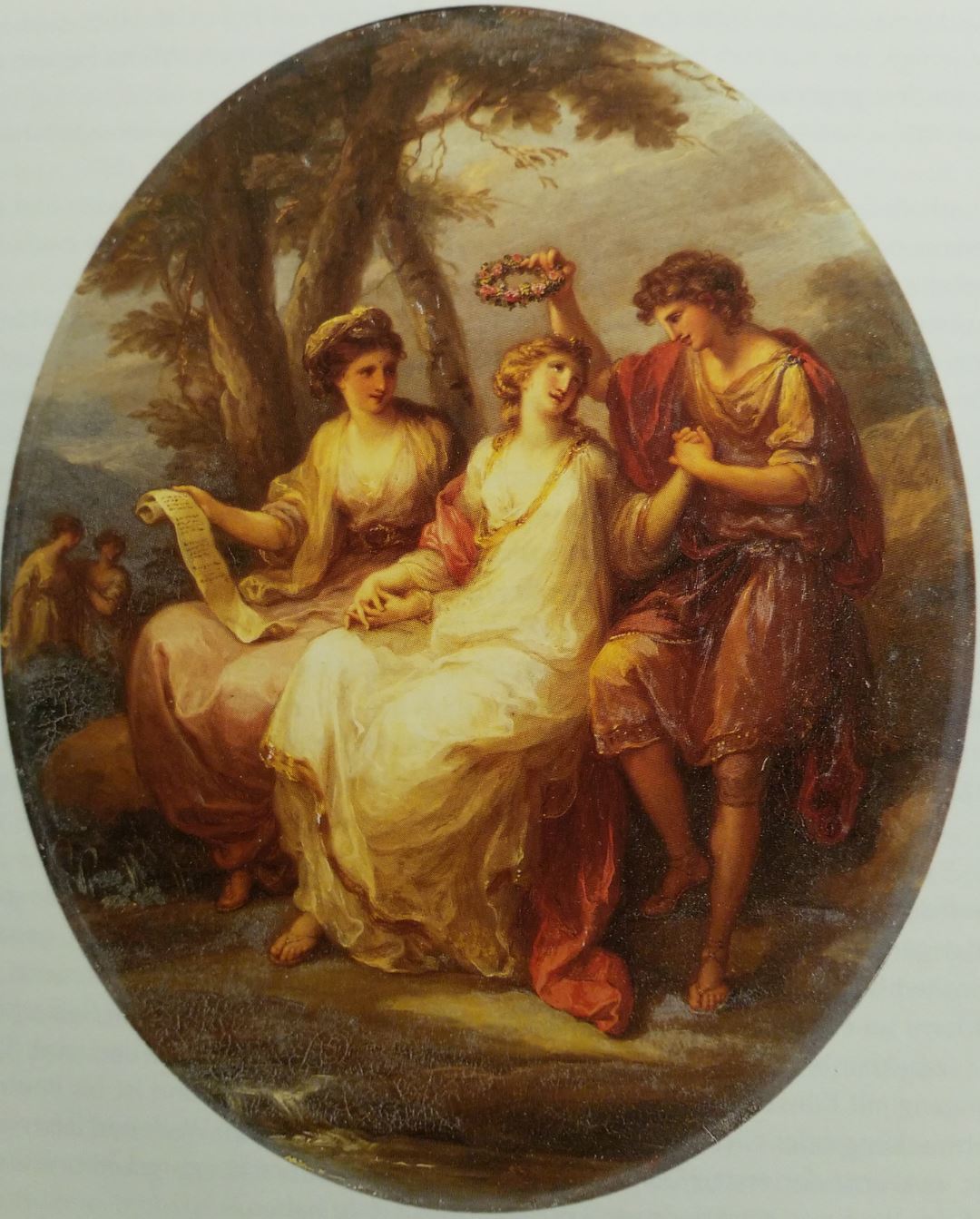 Angelica Kauffmann 1770 La Beaute entre la Posésie et l'Honneur coll priv