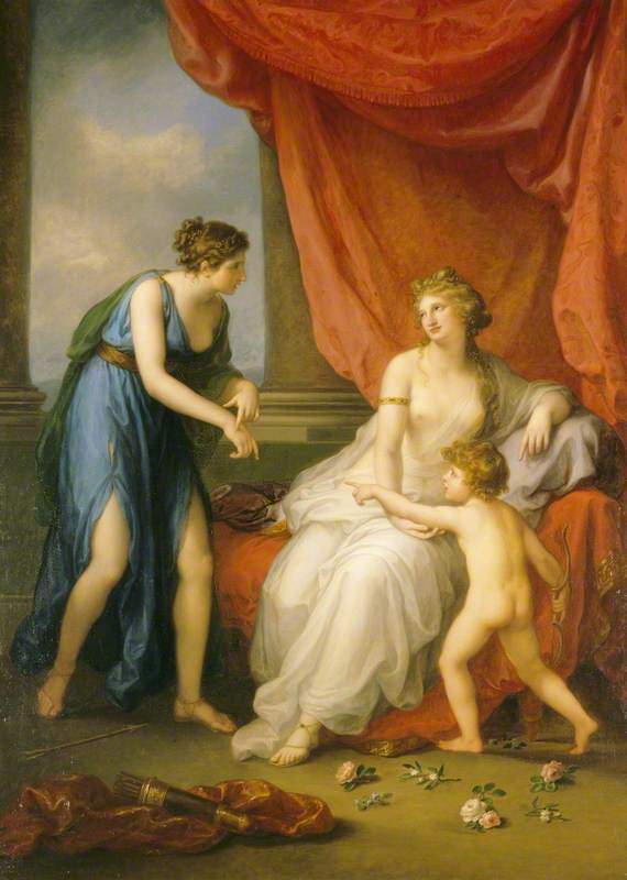 Angelica Kauffmann 1794a Euphrosyne complaining to Venus of the Wound caused by Cupid’s Dart Attingham Park, Shropshire (c) National Trust
