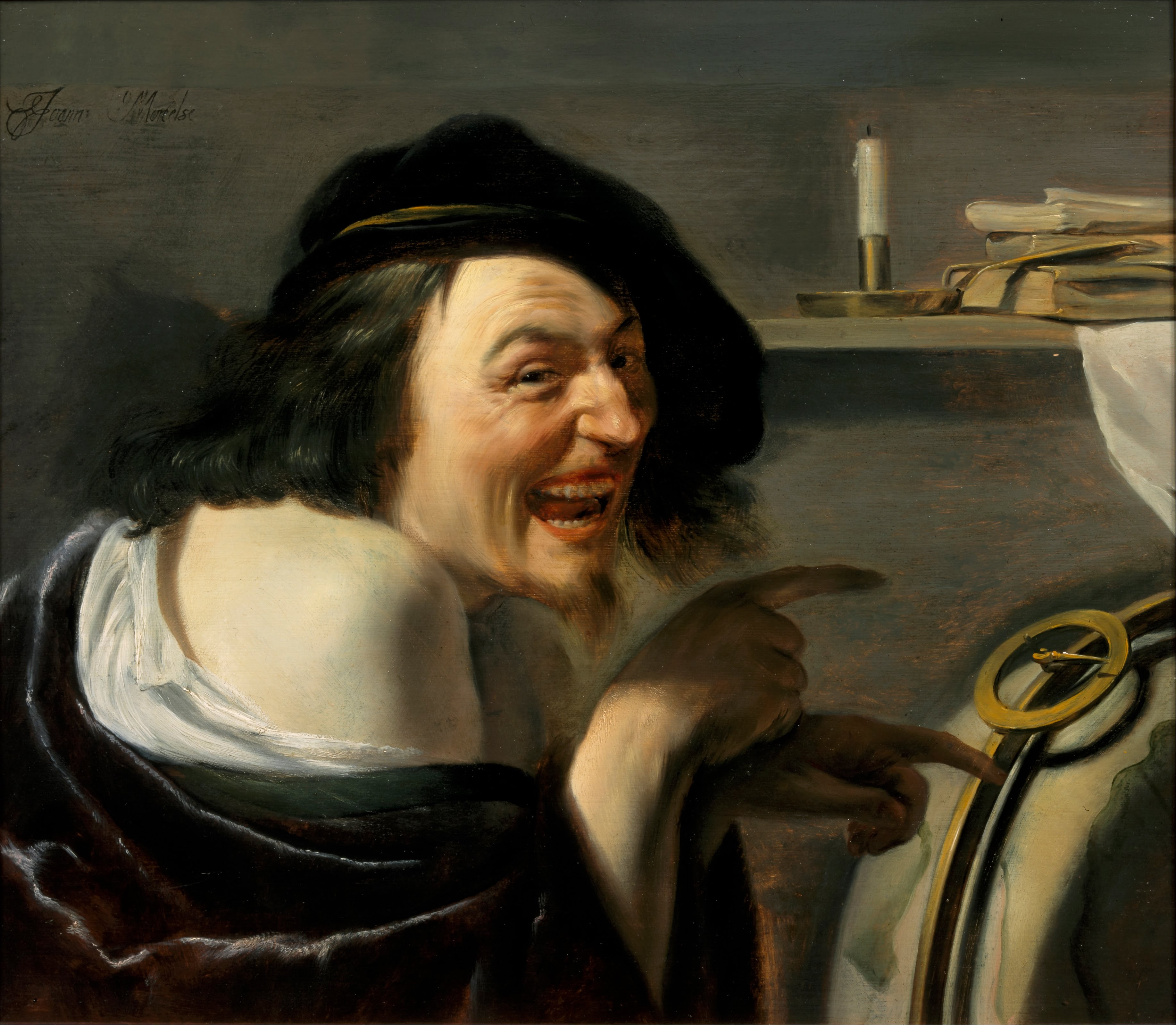 Johann Moreelse 1630 Democritus-laughing Centraal Museum in Utrecht