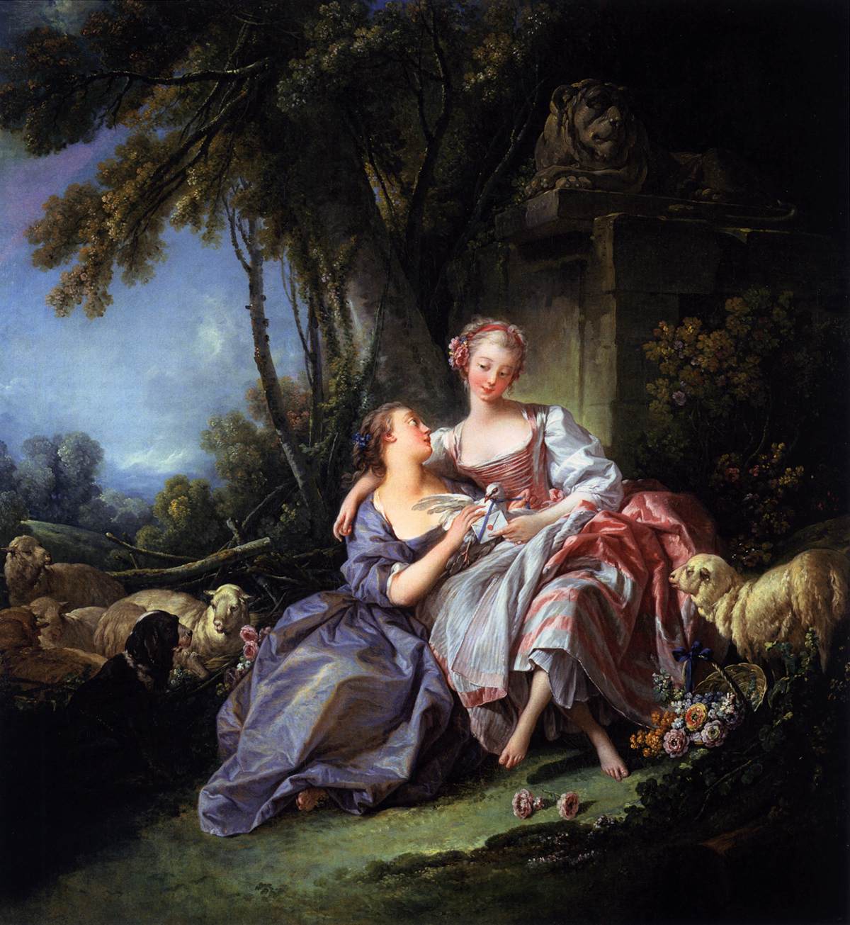 Boucher C La lettre d'amour 1750 National Gallery of Art, Washington