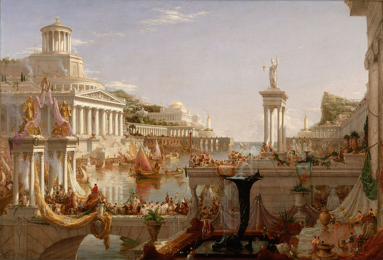 Cole 1836 The_Course_of_Empire 3 The Consummation of Empire New-York Historical Society 193 x 129