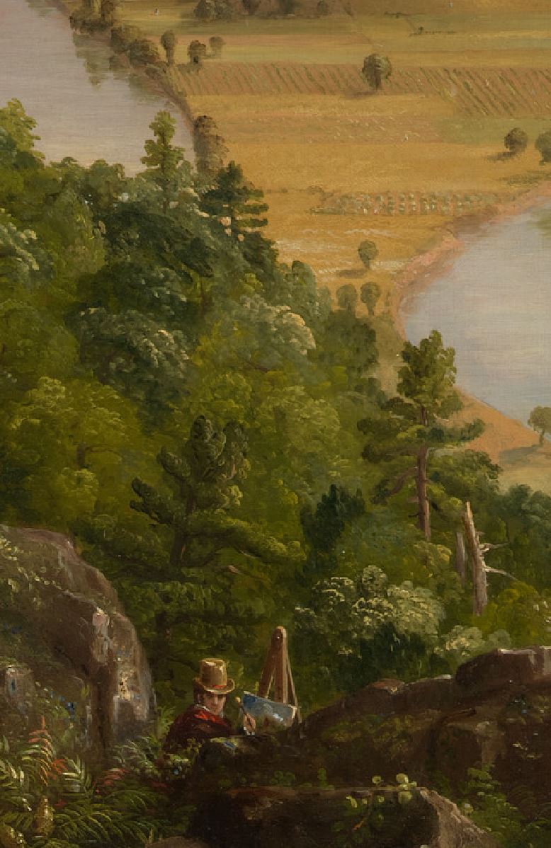 Cole 1836 Vue du mont Holyoke a Northampton, Massachusetts, apres l'orage — The Oxbow MET autoportrait