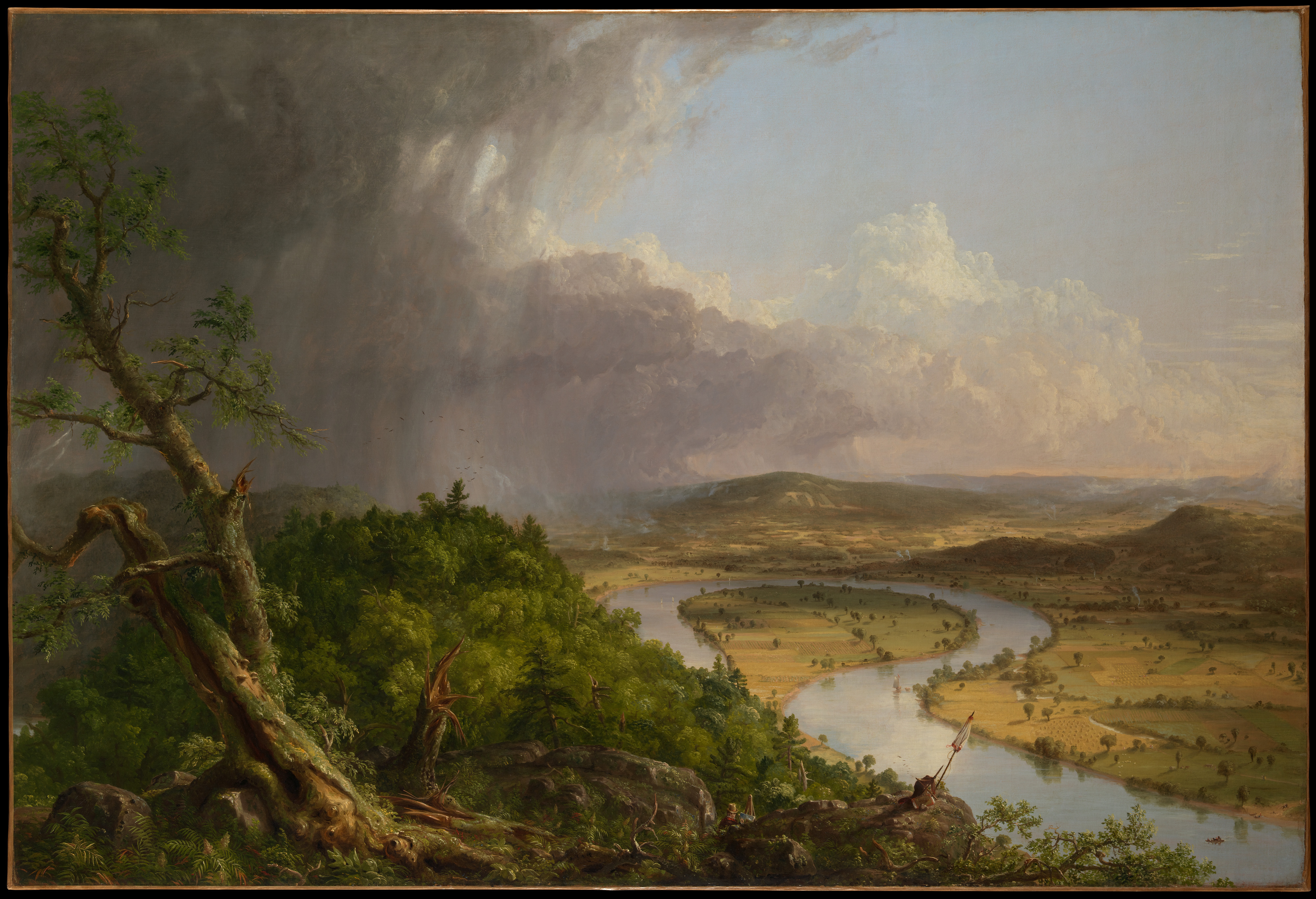 Cole 1836 Vue du mont Holyoke a Northampton, Massachusetts, apres l'orage — The Oxbow MET