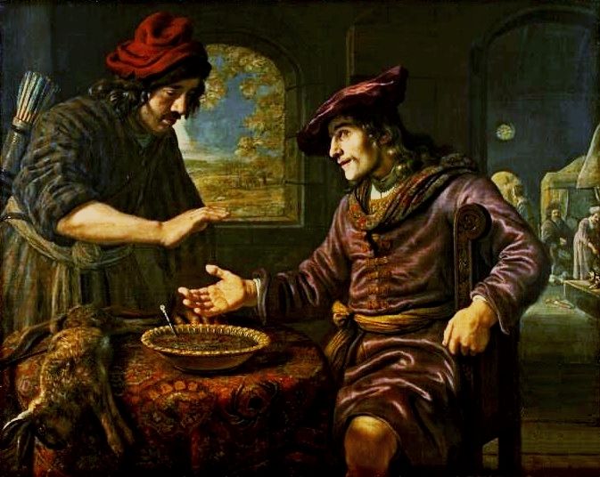 Jan Victors 1653 Esau et le plat de lentlles Muzeum Narodowe Varsovie