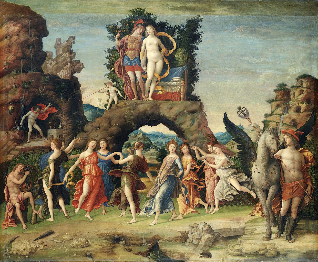 Mantegna 1497 Le Parnasse Louvre