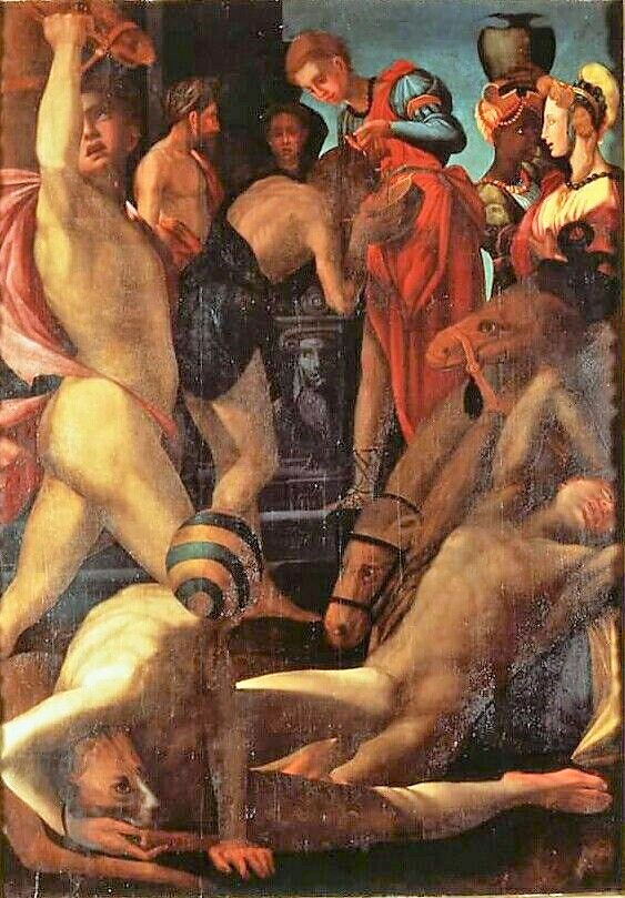 Rosso Fiorentino copie Rebecca et Eliezer au puit Musee National Pise