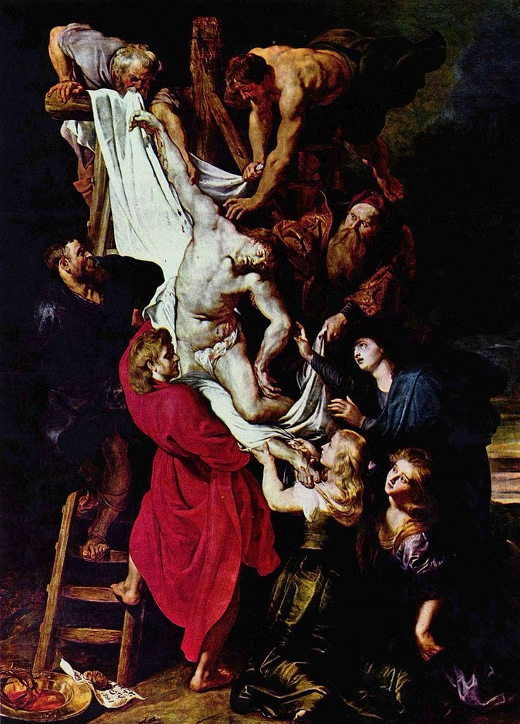 Rubens 1612-14 La descente de Croix Cathedrale Notre-Dame Anvers 420,5 × 320 cm inversee
