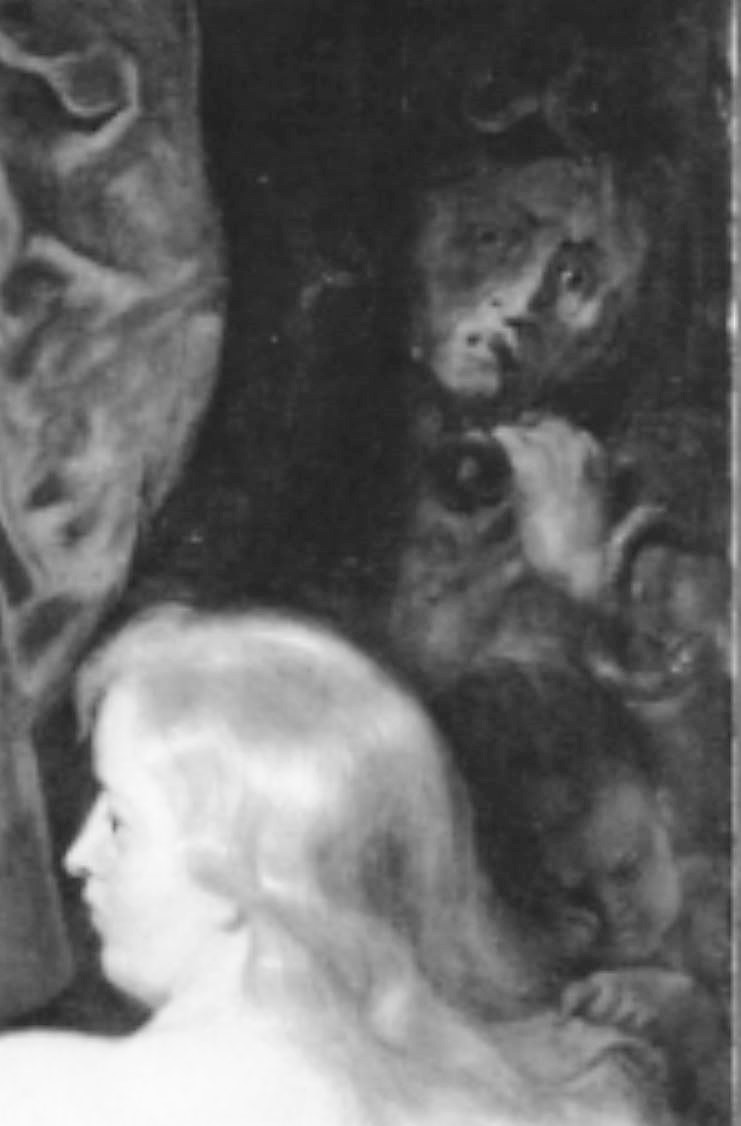 Rubens 1613-14 Le couronnement du heros vertueux Alte Pinakothek Munich 221 cm x 200 detail.