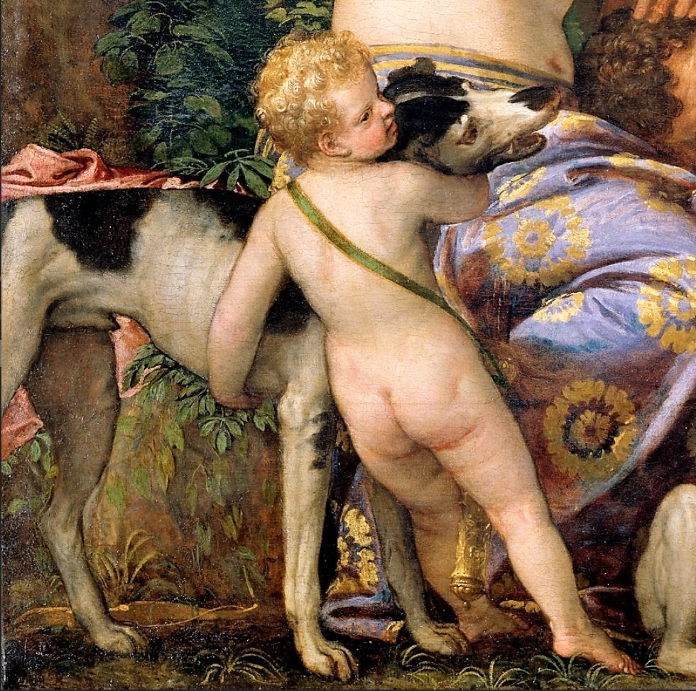 Veronese 1580 ca Venus and Adonis Prado detail