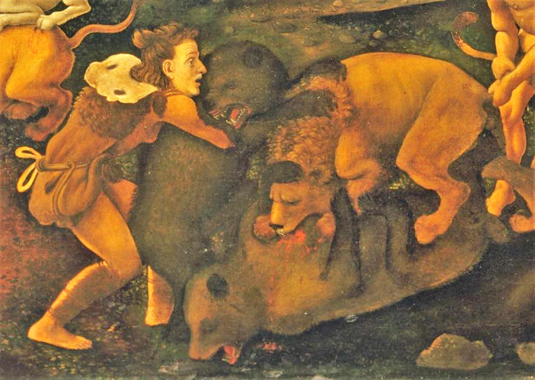 Piero di Cosimo 1494–1500 MET scene de chasse detail2