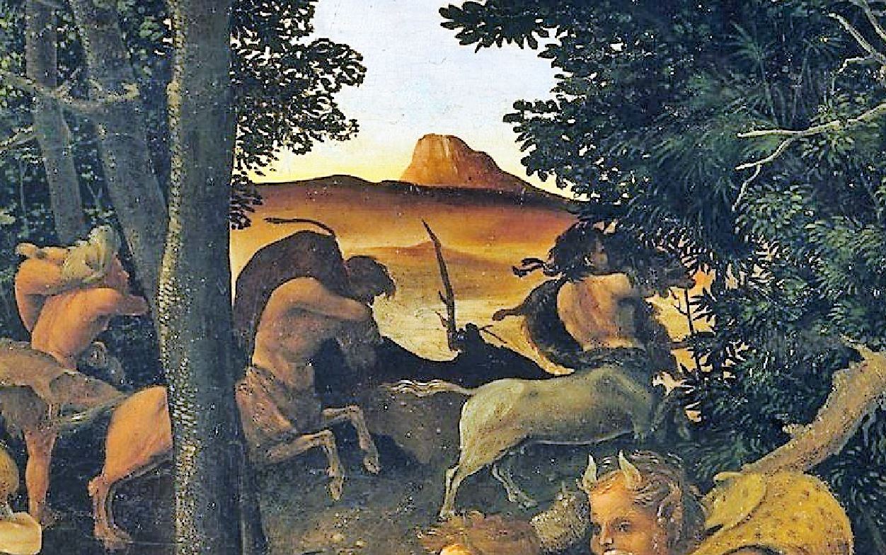 Piero di Cosimo 1494–1500 MET scene de chasse detail4
