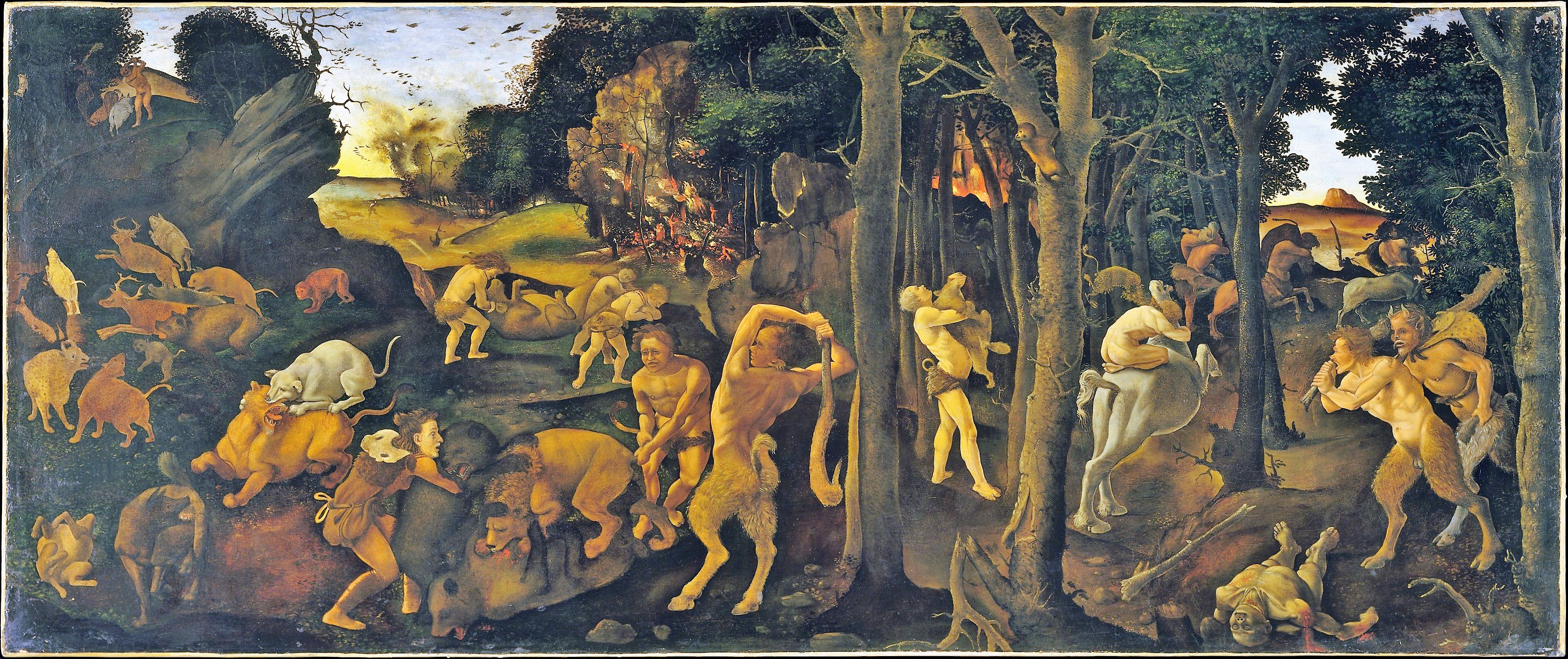 Piero di Cosimo 1494–1500 MET scene de chasse
