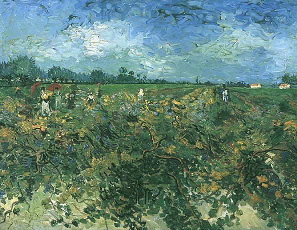 Van Gogh 1888 La vigne verte (F 475) Kröller-Muller Museum Otterlo 73,5 x 92,5 cm