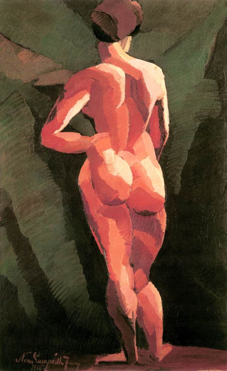 Nemes_Lampérth_József 1916 Nude,_back_view_Hungarian National Gallery