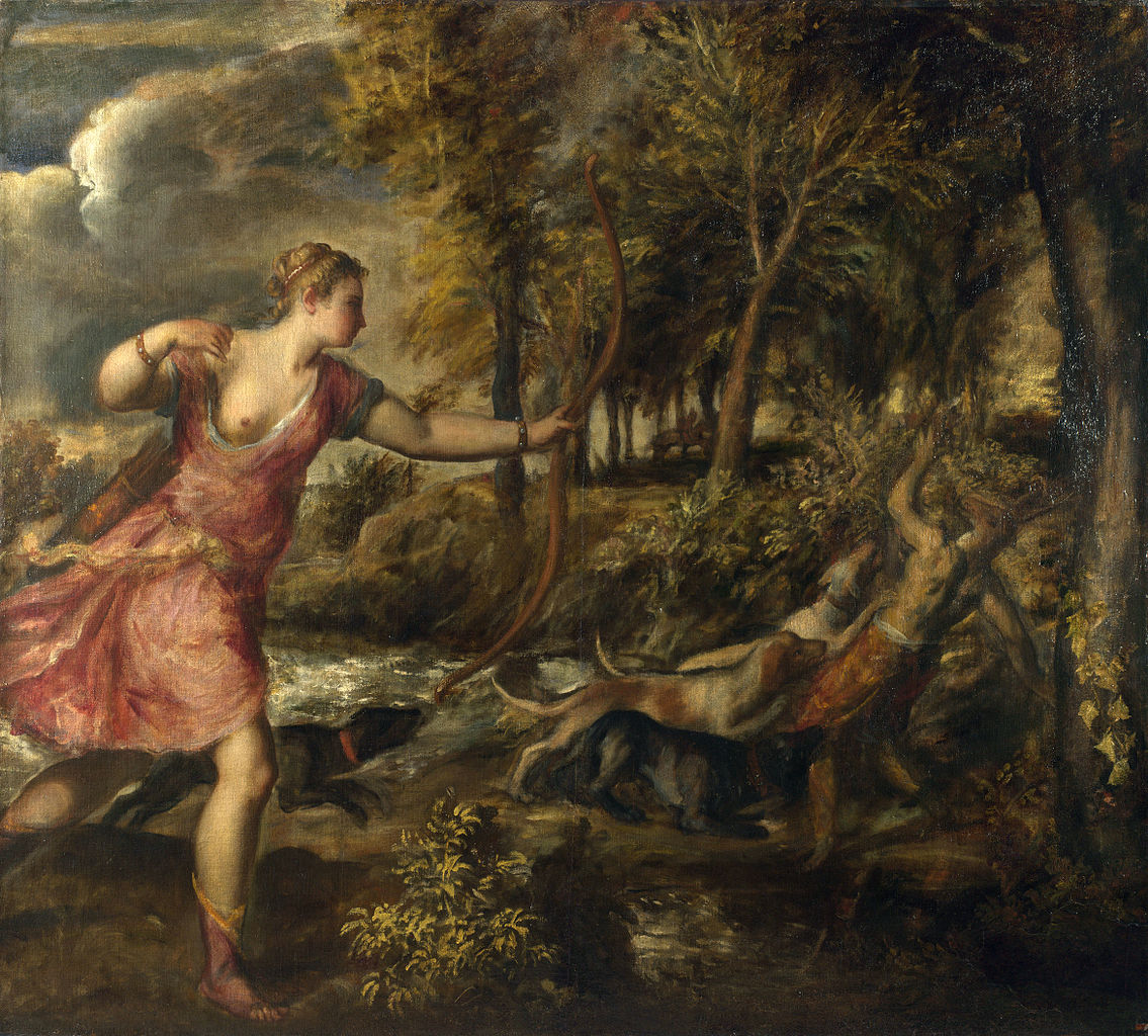 Titien 1559 La mort d'Acteon National Gallery 178.4 x 198.1 cm
