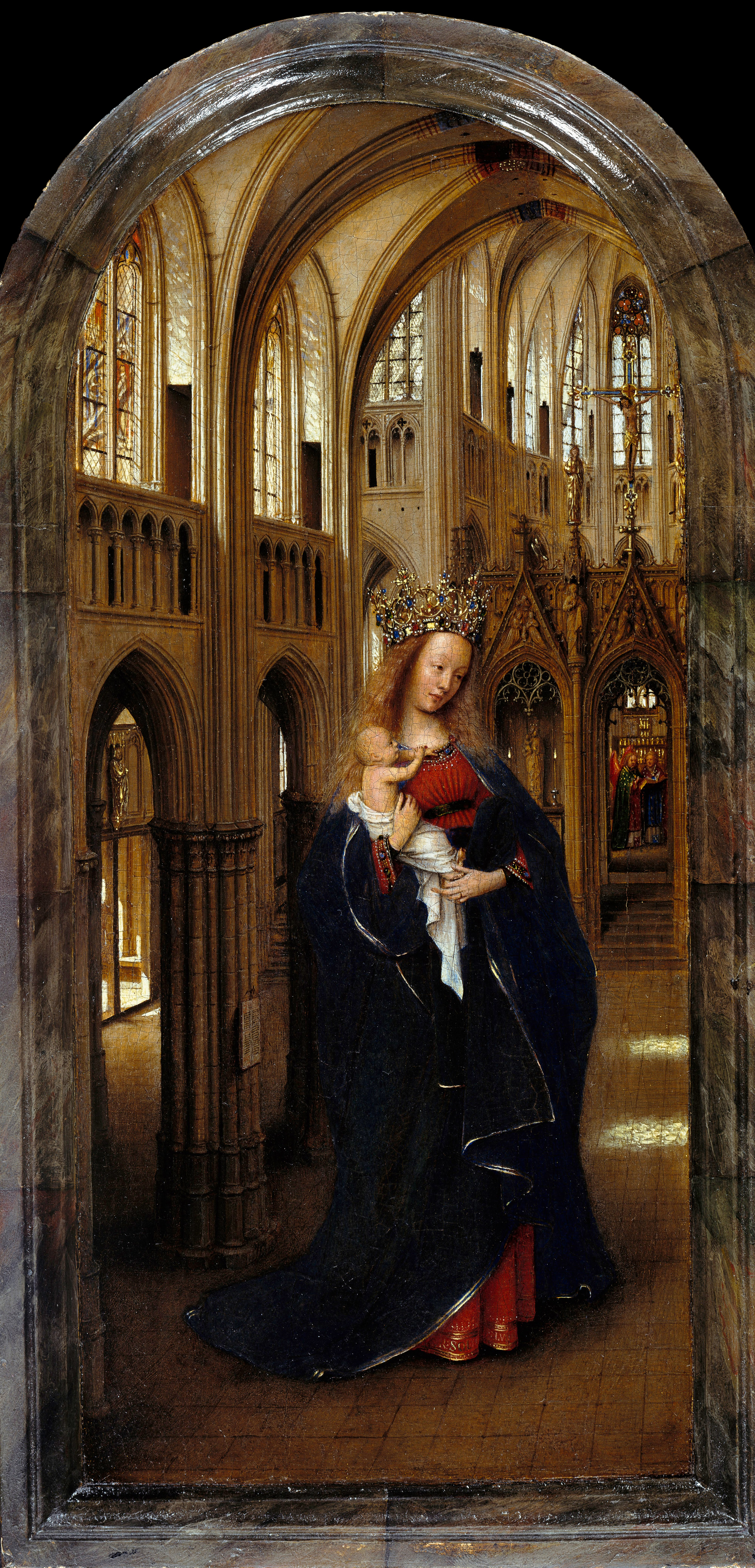 Van Eyck 1438–40 Madonna in the church Staatliche Museen, Berlin