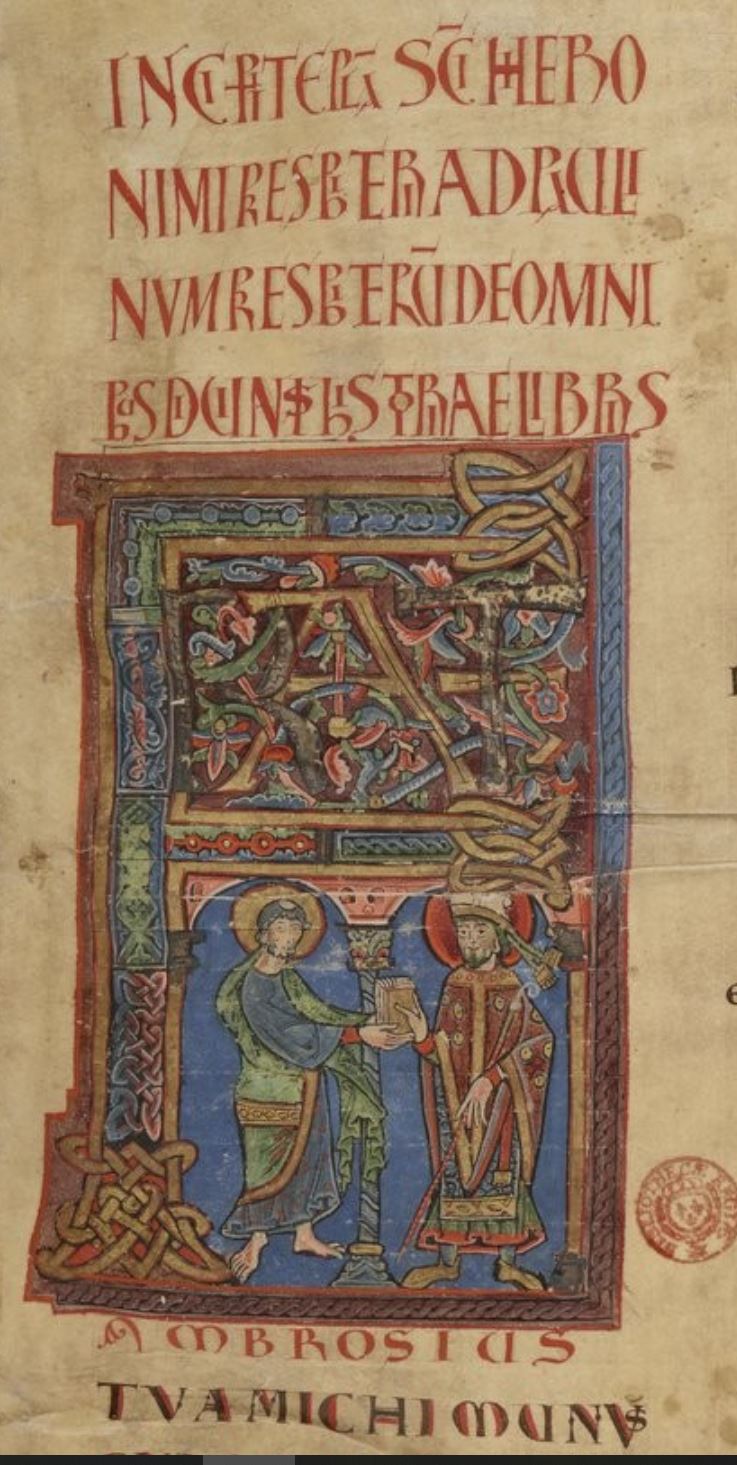 1100 ca Seconde Bible de St Martial de Limoges BNF MS Latin 8-1, fol. 2r gallica