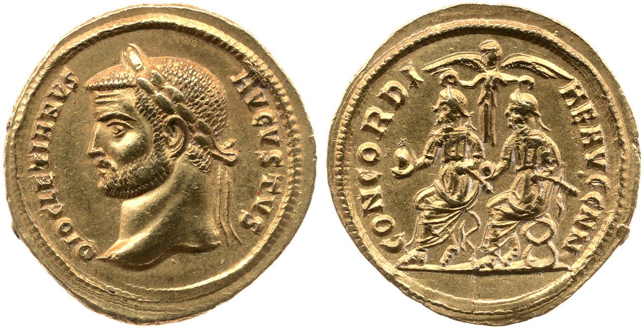 284-94 Aureus RIC V Diocletian 313
