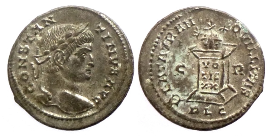 321 Follis reduit de Constantin I , Lyon,RIC.126