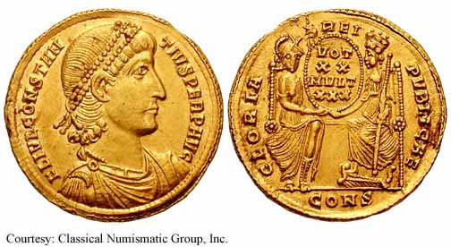 340-51 Constance II RIC 57 (VIII, Constantinopolis)