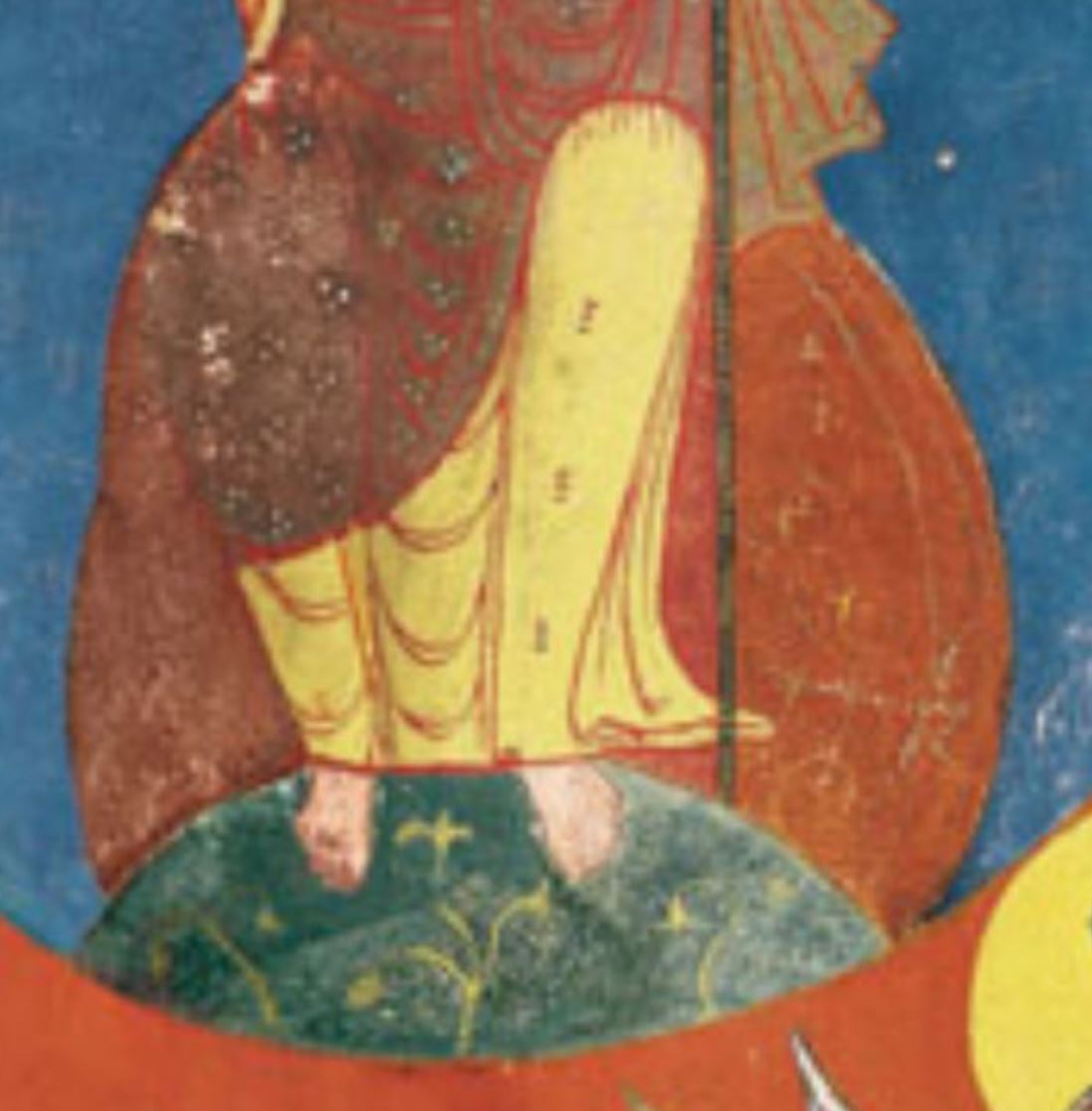 Beatus de saint Sever 1050 ca fol 121v 122r Artiste A MS Lat.8878 BNF gallica detail globe