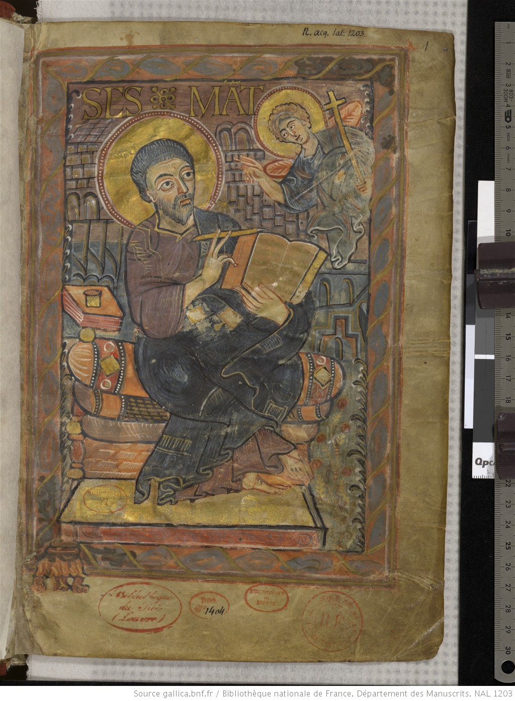 Evangeliarium de_Charlemagne_ou_de_Godescalc 781-83 BNF Lat 1203 fol 3r Gallica