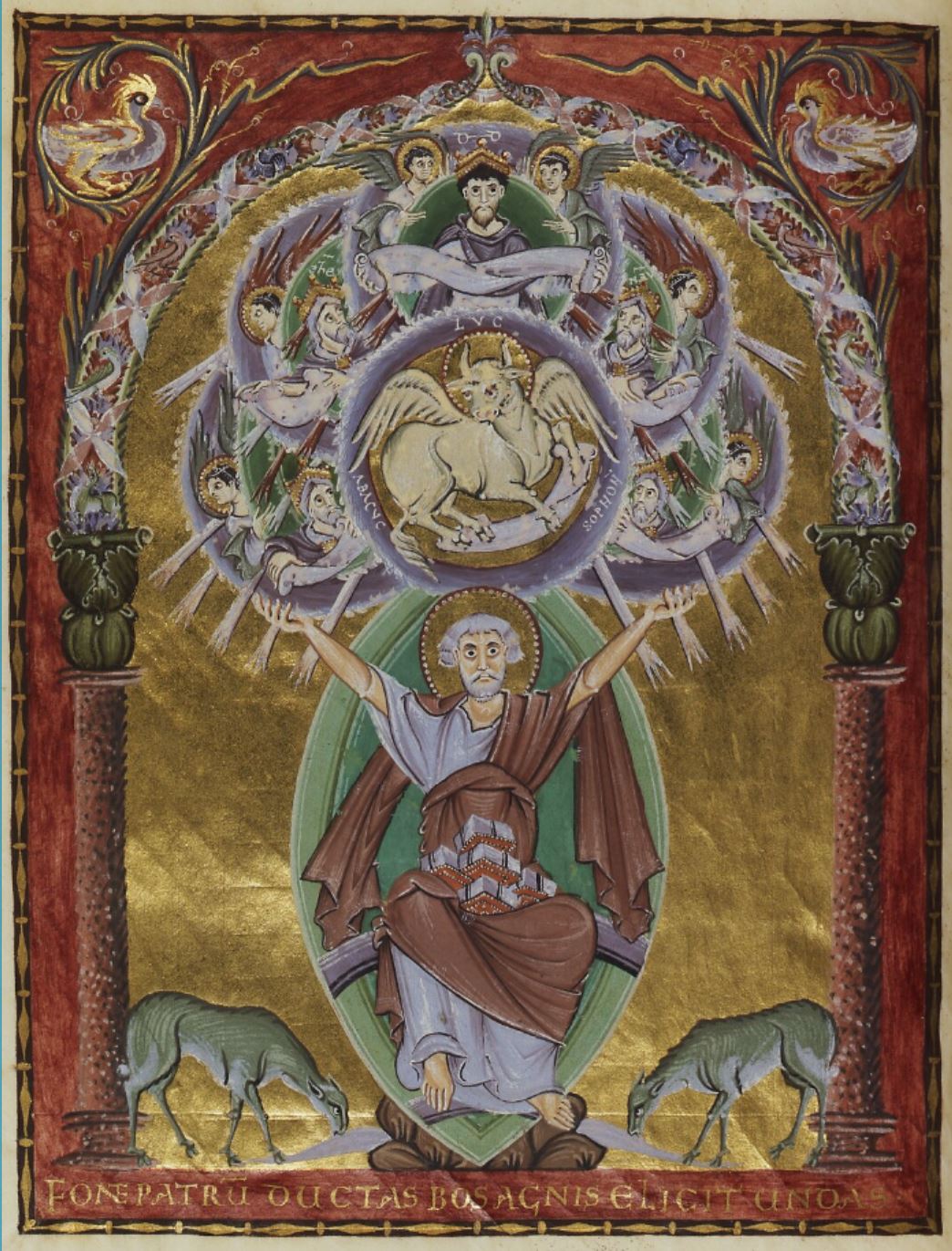 Saint Luc p 58 1000 ca Gospels of Otto III (Munich, Bayer. Staatsbib., Clm. 4453)