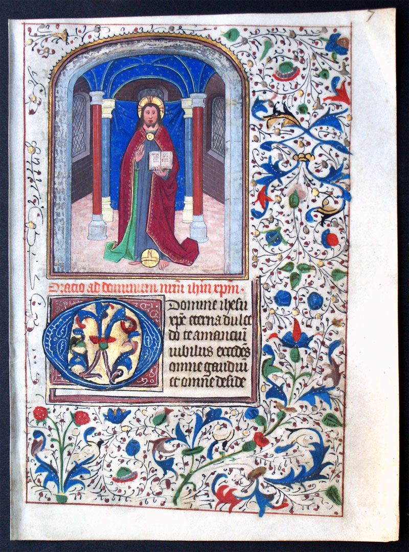 Salvaror Mundi Flandres 1465 ca style de Willem Vrelant Collection privee
