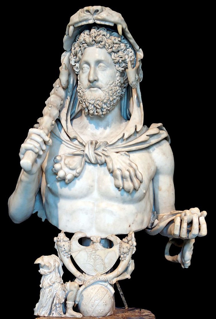 empereur Commode avec les attributs d’Hercule 180_93 Musee Capitolin, Palais des Conservateurs