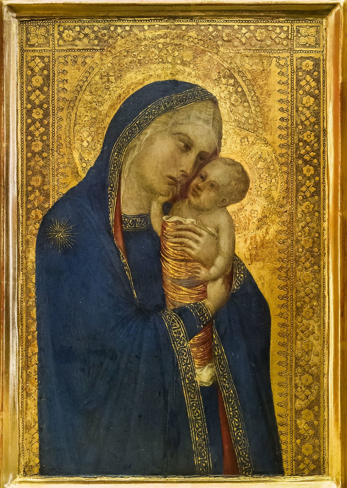 Pietro Lorenzetti: Madonna mit Kind [Um 1340-1345, Lindenau-Museum Altenburg]