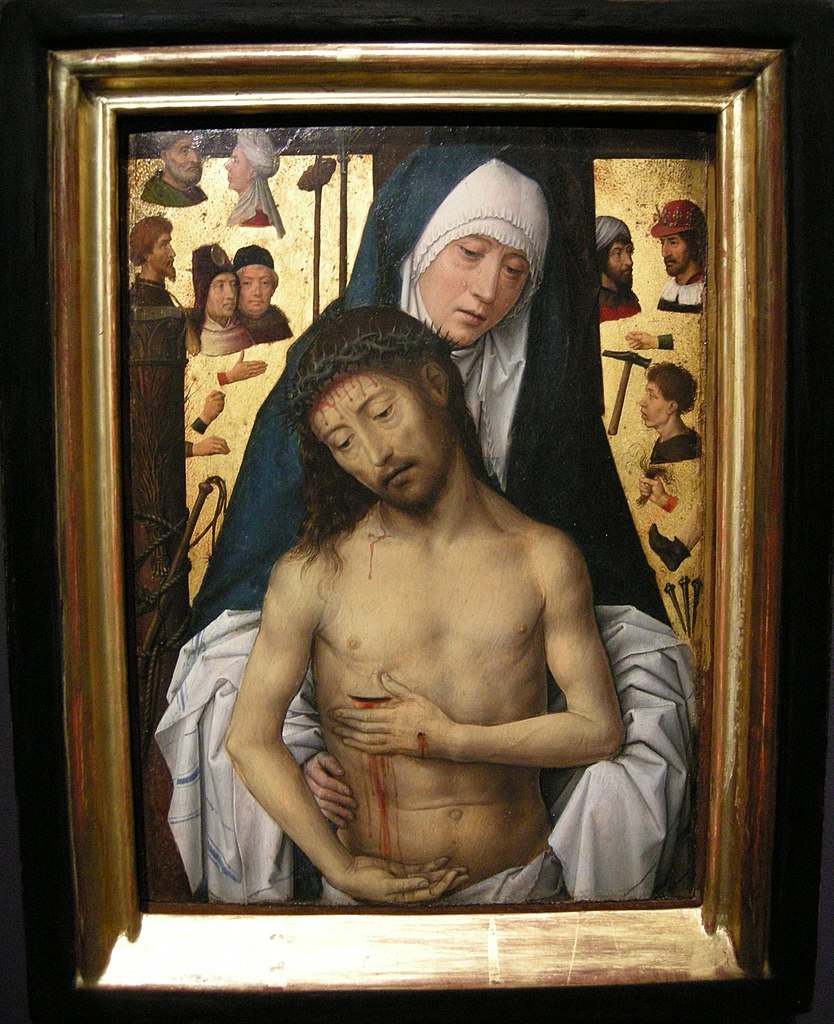 1475-79 Memling The_Man_of_Sorrows_in_the_Arms_of_the_Virgin Nationa Gallery of Victoria