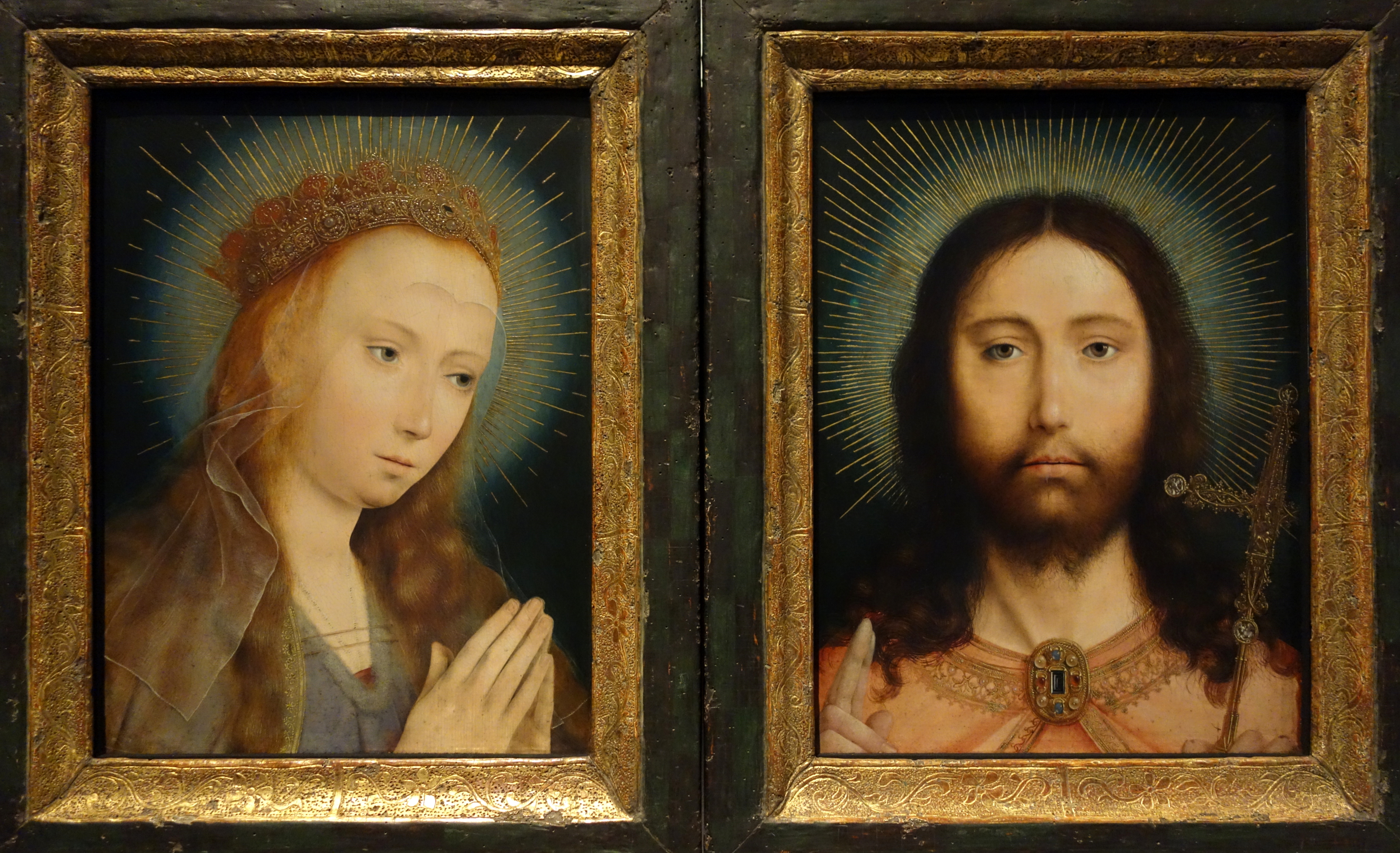 1505 ca Christ_as_Salvator_Mundi_and_Mary_Praying,_by_Quinten_Massijs Royal Museum of Fine Arts Antwerp