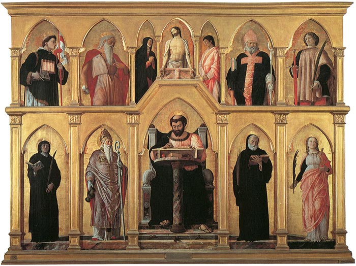 Andrea Mantegna, Polittico di san Luca, 1453-1455Milan, Pinacoteca di Brera