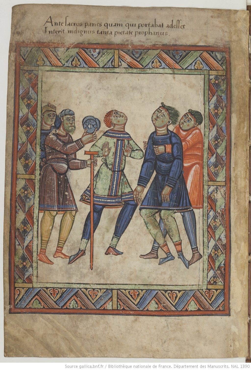 Illustrations de la vie de saint Aubin d’Angers 1100 ca BNF Latin 269 fol 2v Gallica