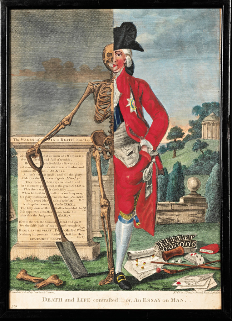 1770 Valentine Green Death and Life Contrasted — or, An Essay On Man; An Essay On Woman London
