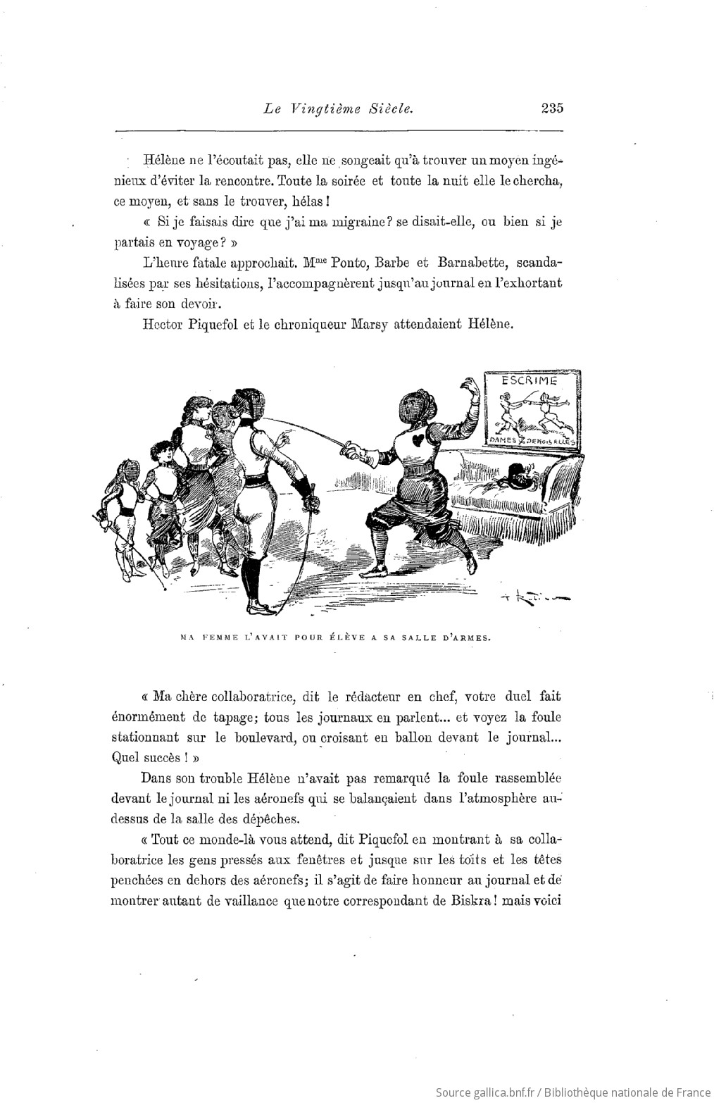 1883 Le vingtième siècle Texte et dessins de Robida p 235 gallica