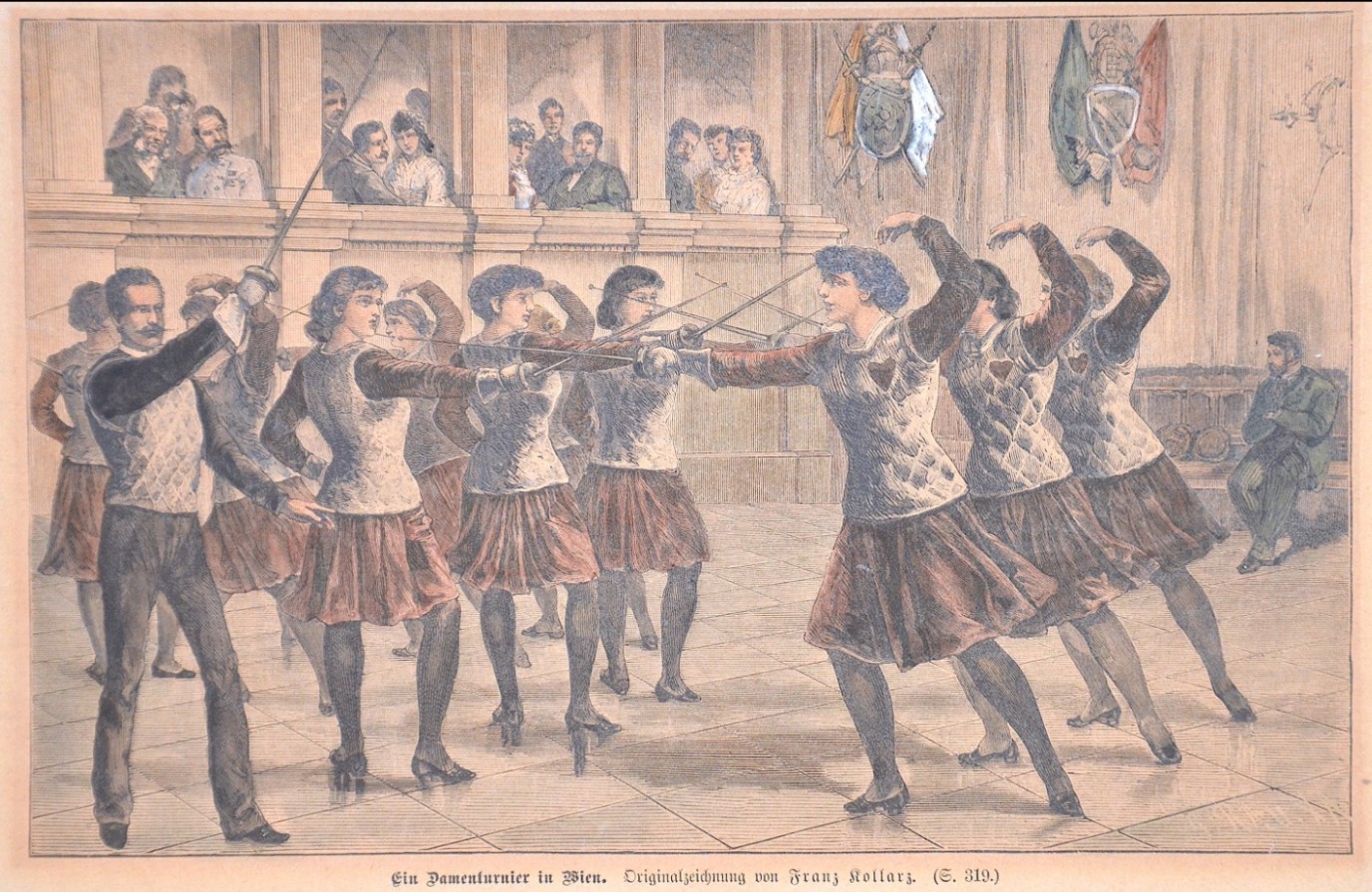 1884-Franz-Kollarz-Ein-Damentunier-in-Wien-A-Ladies-Tournament-in-Vienna