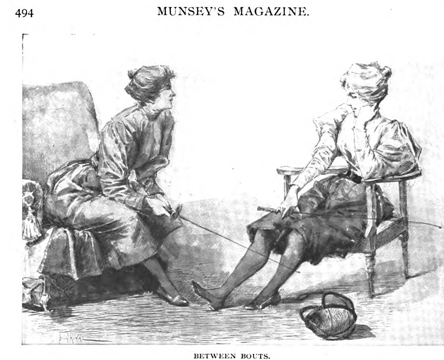 A modern sportswoman, Munsey’s Magazine, juillet 1897, p 494