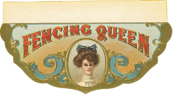 Bague de cigare Fencing queen 1