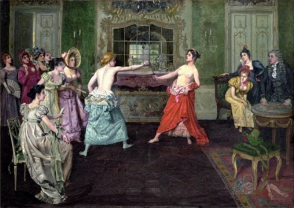 Domenico Mastaglio 1905 Duel de Femmes coll part