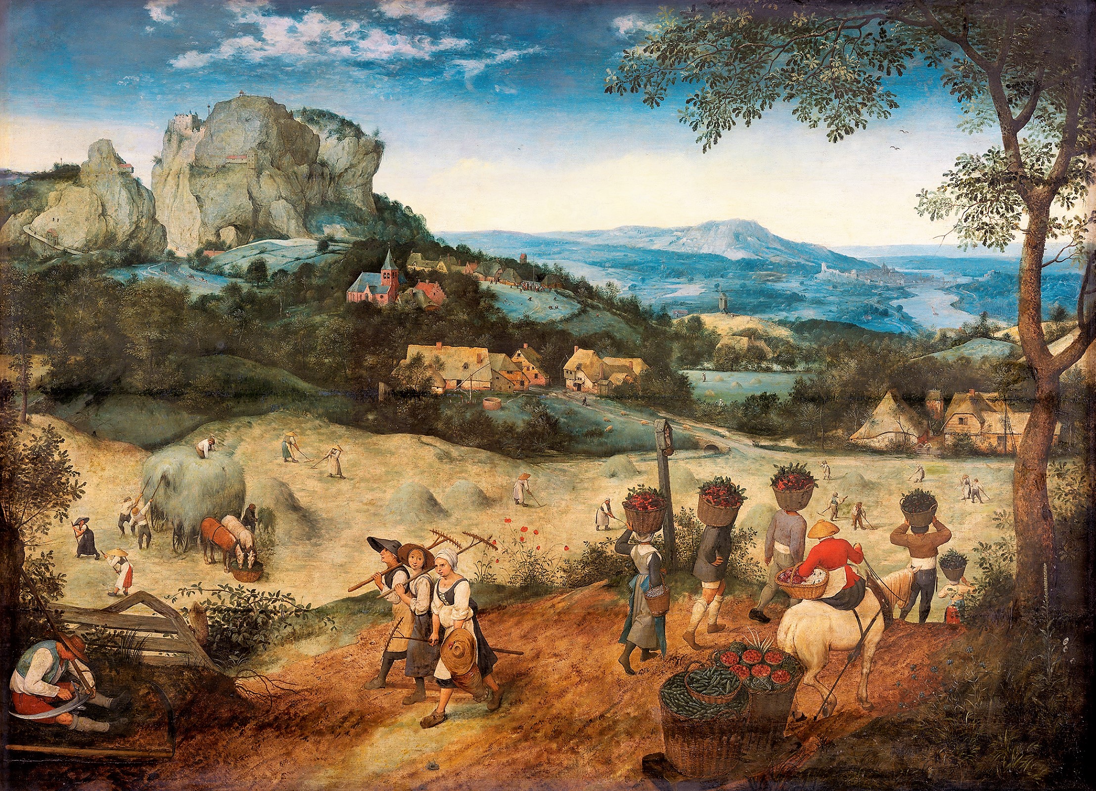 La fenaison Brueghel ancien 1565 Galerie nationale, Prague