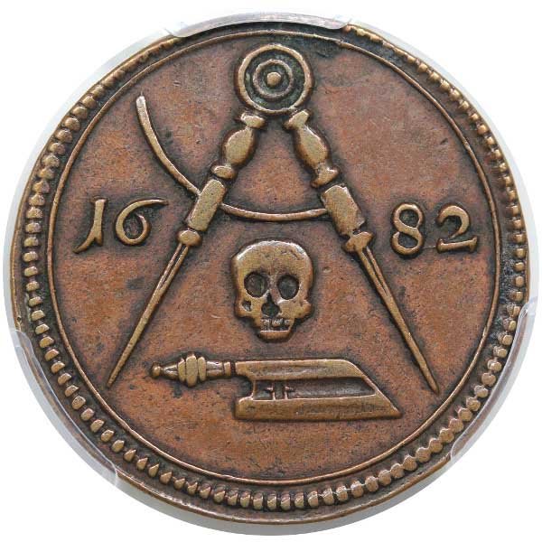 1682 Medaille maconnique allemande