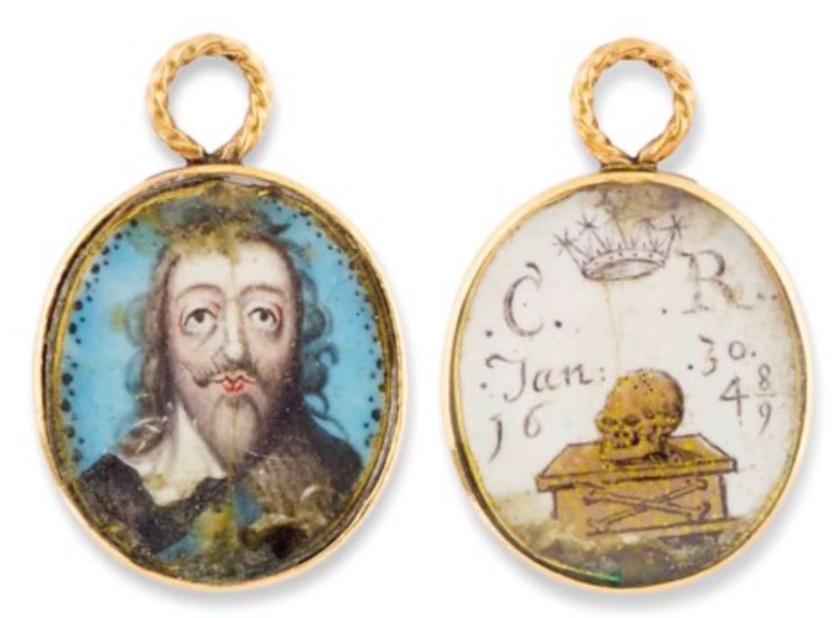 Médaillon Charles I 1700 ca coll privee