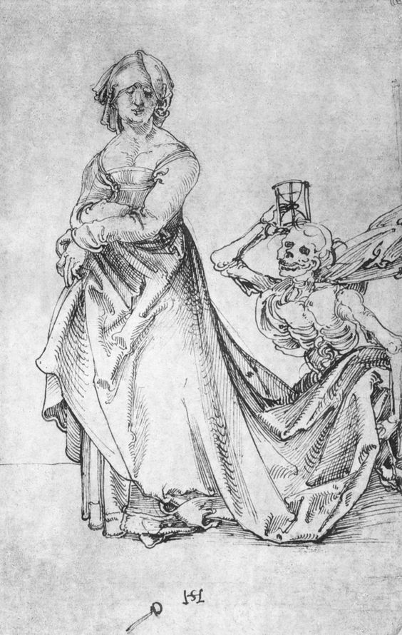 Schäufelein, Hans Leonhard, Frau und Tod ca. 1506 staedelmuseum. Francfort