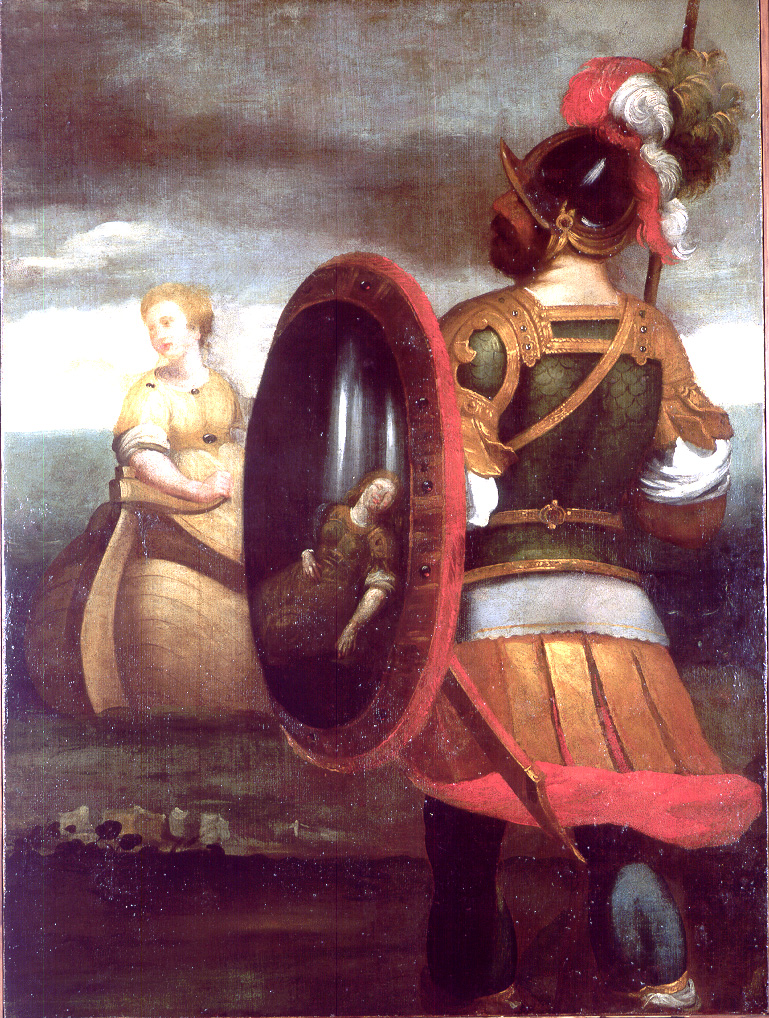 1580-90 Andrea Semino Rinaldo guarda Armida nello specchio Palazzo Bianco Genes