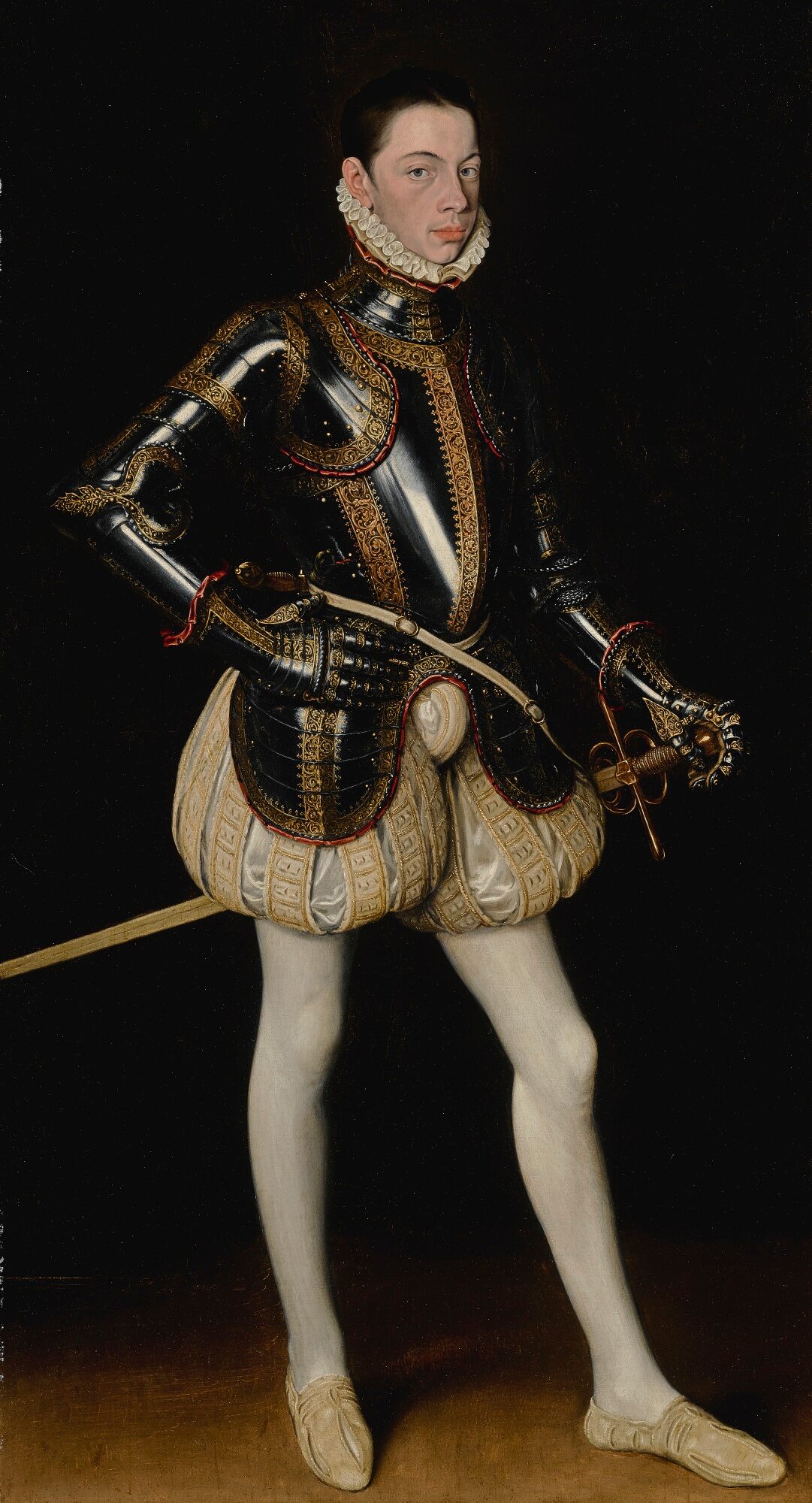 Anthonis Mor 1561 portrait of Alessandro Farnese coll priv